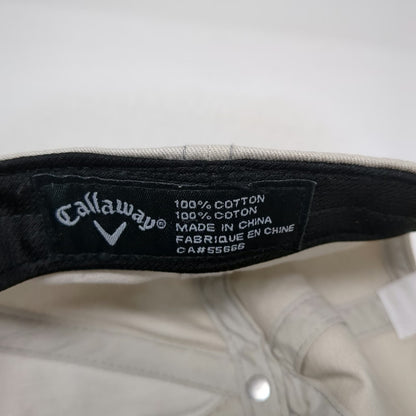 Callaway Baseball Cap Beige One Size Slideback Green Undervisor Blue Logo hat