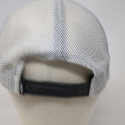 Fly Racing Trucker Hat Gray Black Red One Size Mesh Rope Logo Flat Bill Snapback