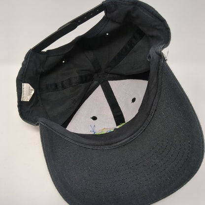 Space Jam Snapback Hat Black One Size Adjustable Embroidered 6 Panel