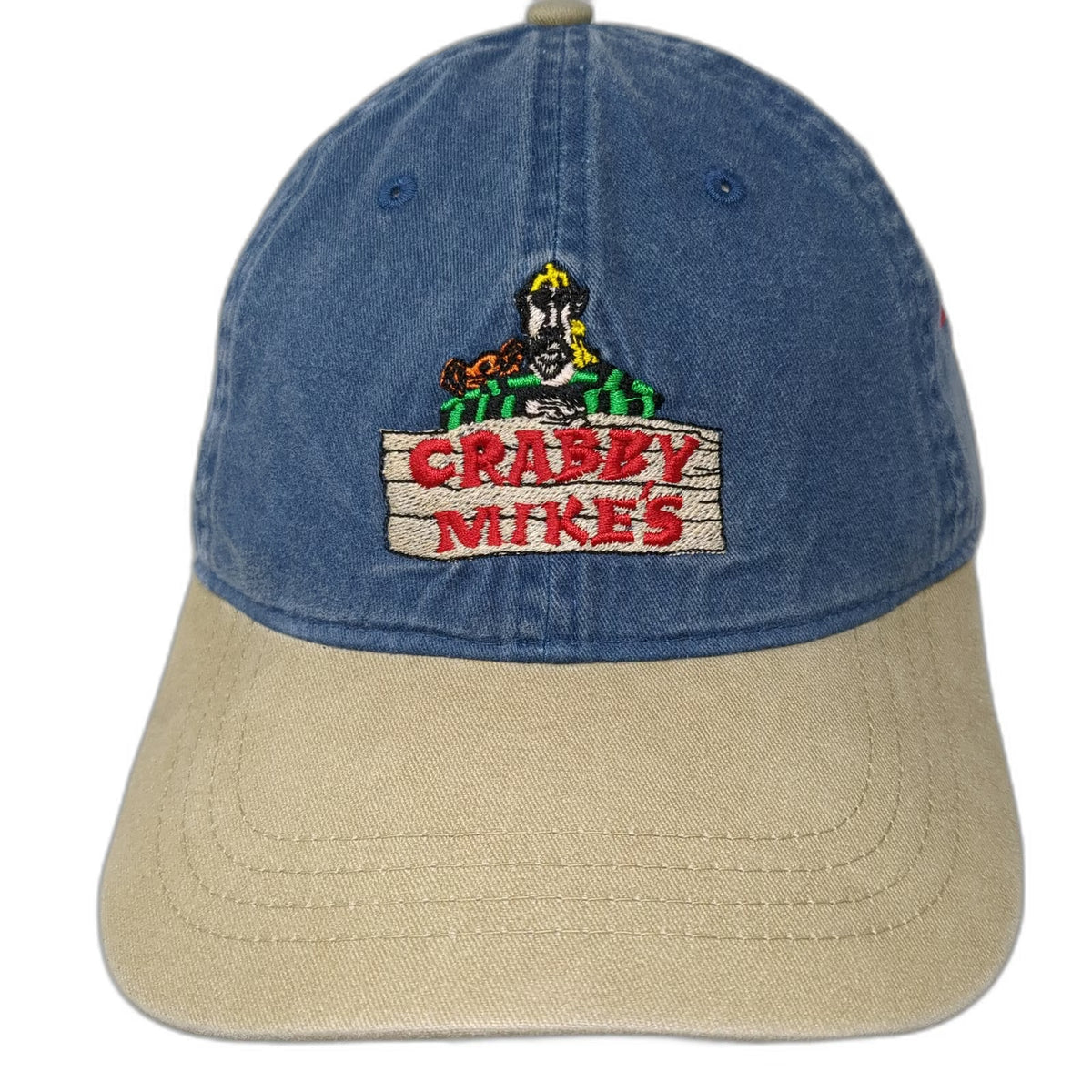 OTTO Crabby Mikes Seafood Surfside Beach SC Blue Baseball Cap One Size Hat