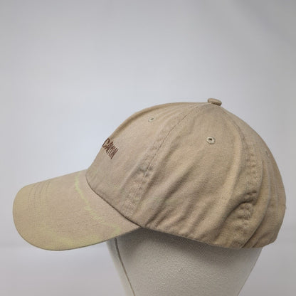 Zion Canyon Strapback Hat Tan One Size Adjustable Embroidered 6 Panel Cotton