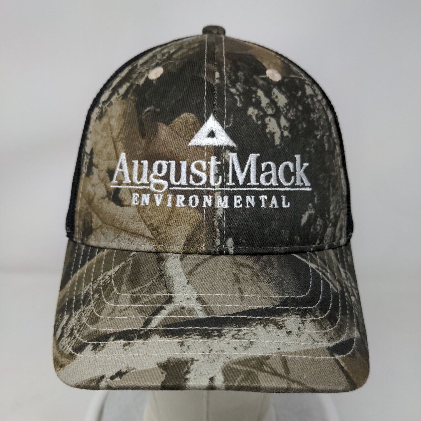 August Mack Environmental Strapback Trucker Hat Camouflage OSFA Mesh Back