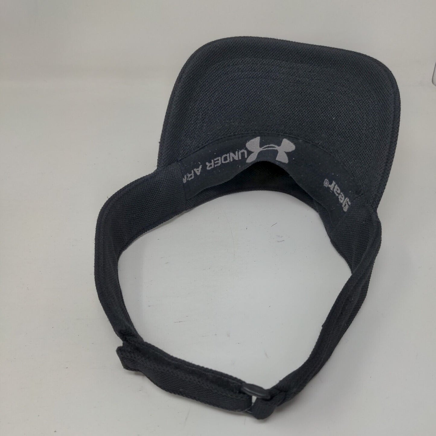 Under Armour Strapback Visor Hat Black OSFA Adjustable Embroidered