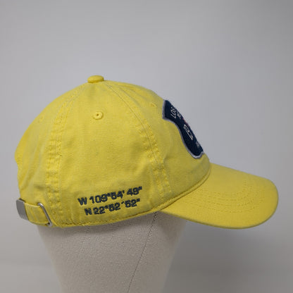 Los Cabos Mexico Paradise Slideback Hat Yellow One Size Adjustable