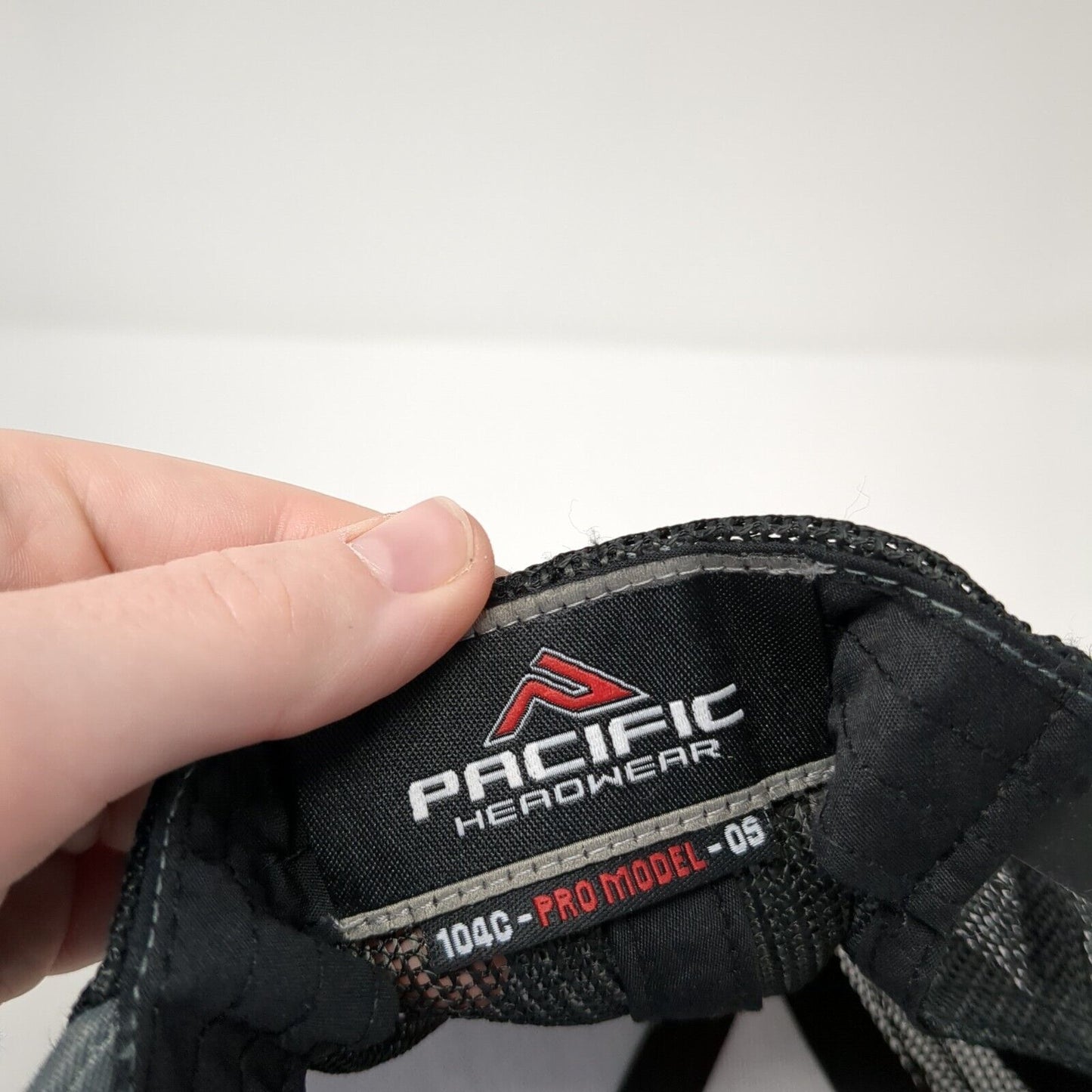 EB Snapback Mesh Back Trucker Hat Gray One Size Pacific Headwear 6 Panel