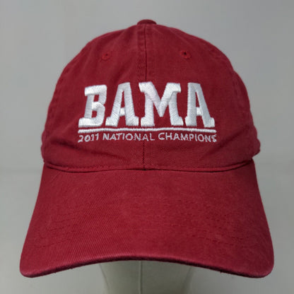 ML Caps Men's Slideback Hat Red OSFM 2011 Bama Alabama Crimson Tide Logo