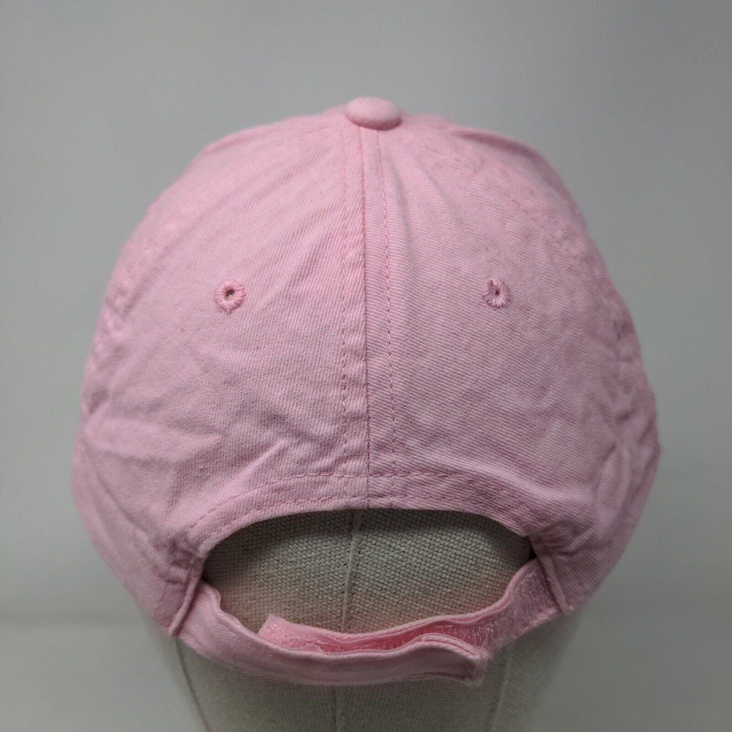 Breast Cancer Awareness Pink Ribbon Bling Strapback Hat Pink One Size
