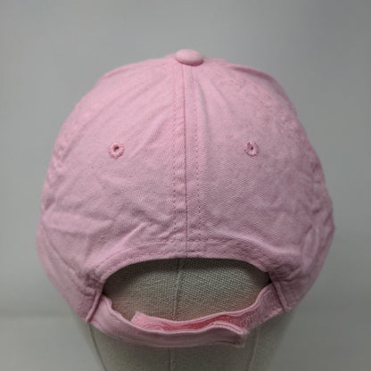 Breast Cancer Awareness Pink Ribbon Bling Strapback Hat Pink One Size