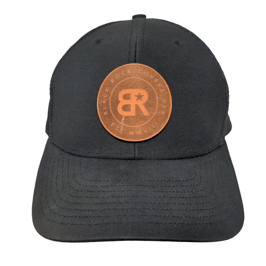 Black Rock Coffee Bar Snapback Mesh Back Trucker Hat Black One Size