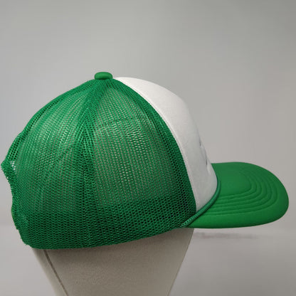 Cap America Green Trucker Hat One Size White Mesh Meatopia Snapback Rope