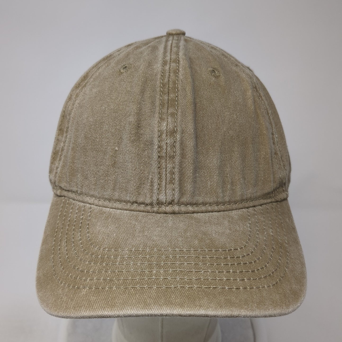 CYGT Slideback Baseball Cap Brown One Size Adjustable Vented Holes 6 Panel Blank