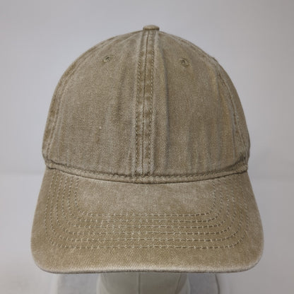 CYGT Slideback Baseball Cap Brown One Size Adjustable Vented Holes 6 Panel Blank