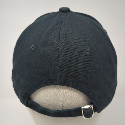 Unbranded Slideback Baseball Cap Black One Size Adjustable Vented Holes Blank