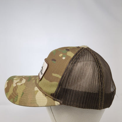 Coleys Glass Snapback Trucker Hat Camo One Size Mesh Back Richardson