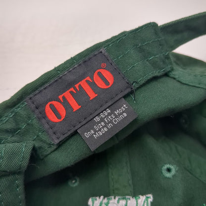 Otto Baseball Cap Green One Size New Hampshire Embroidered Slideback Cotton Hat