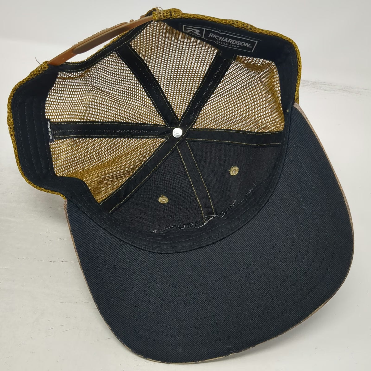 Richardson Trucker Hat Brown Camo One Size Mesh Back Snapback Bedford Outdoors