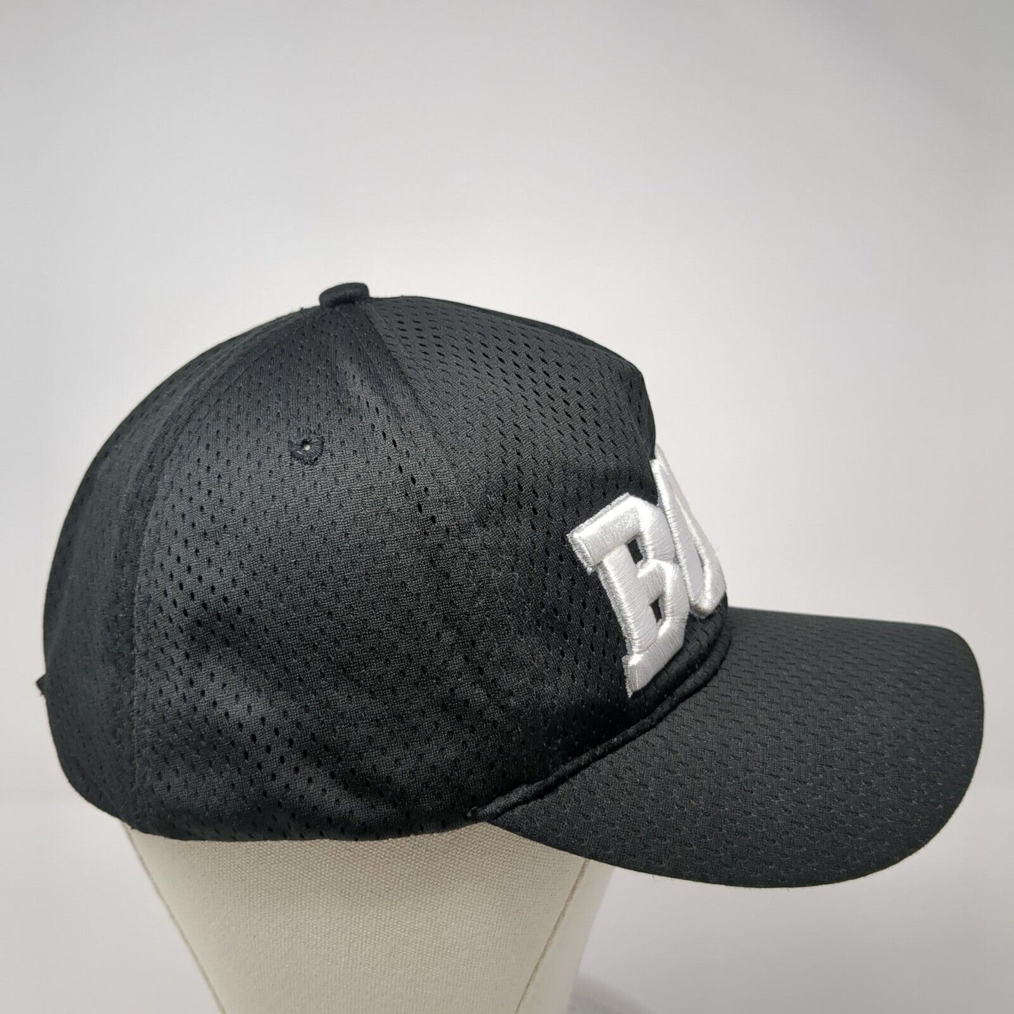 BOSS Strapback Baseball Cap Black OS Adjustable Embroidered Augusta Sportswear