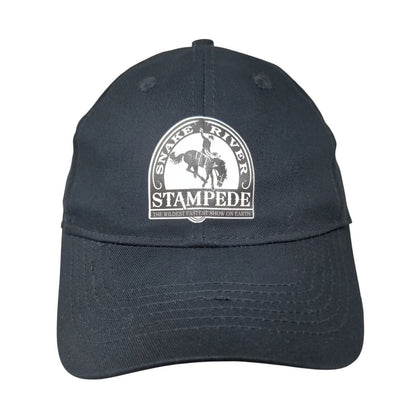 Snake River Stampede Strapback Hat Black Youth Adjustable 6 Panel