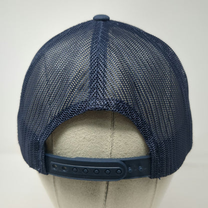 Yupoong Trucker Hat Blue One Size Tractor Beverage Co Logo Mesh Snapback