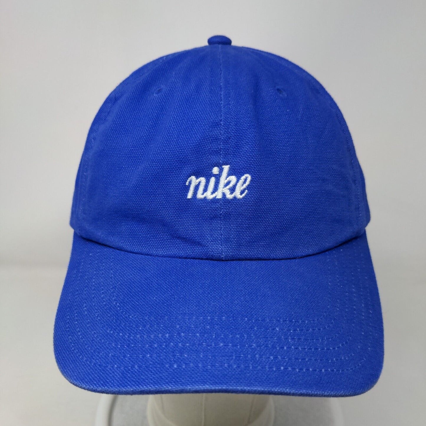 Nike Slideback Hat Blue OSFA Embroidered Solid 6 Panel Vent Holes