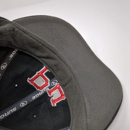 PH Fitted Hat Black Size 7 Embroidered 6 Panel PTS65 Surge Richardson