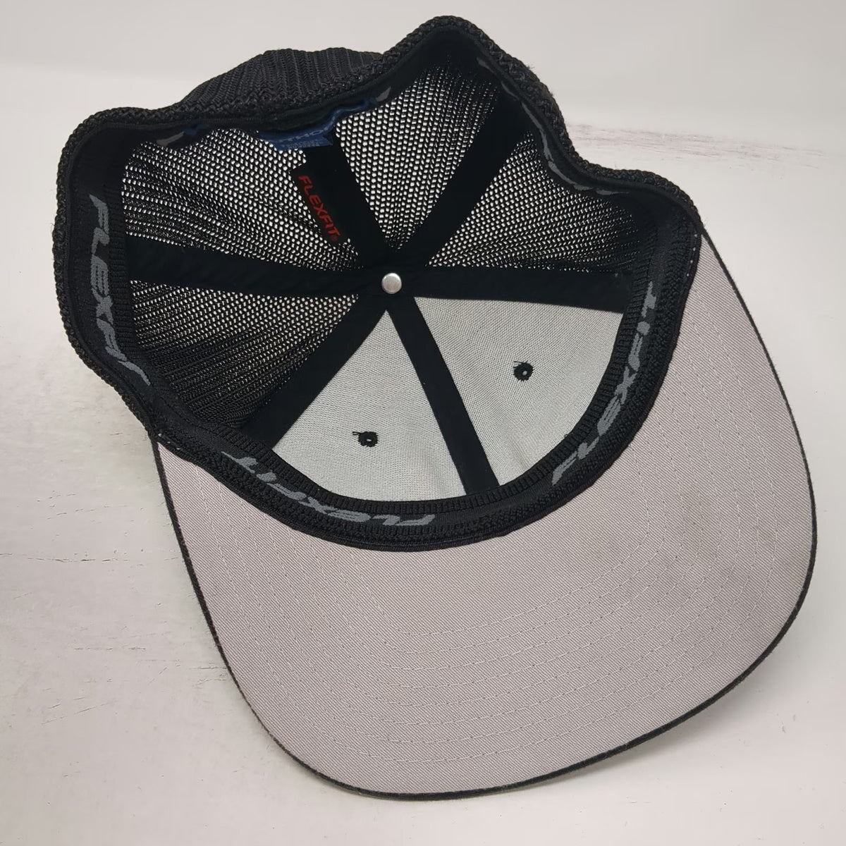 Port Authority Baseball Cap Black M A-1 Heating Mesh Back Flexfit Fitted Hat