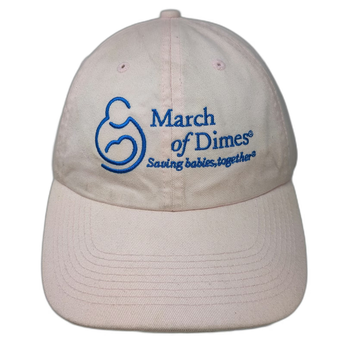 AIA March of Dimes Charity Logo Baseball Cap Pink One Size Slideback Cotton hat