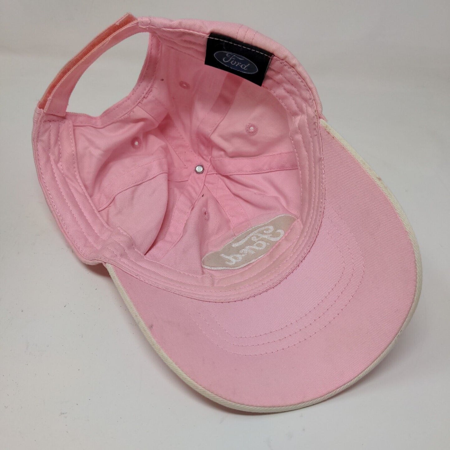 Ford Women's Strapback Hat Pink Size OSFA Embroidered Logo Car