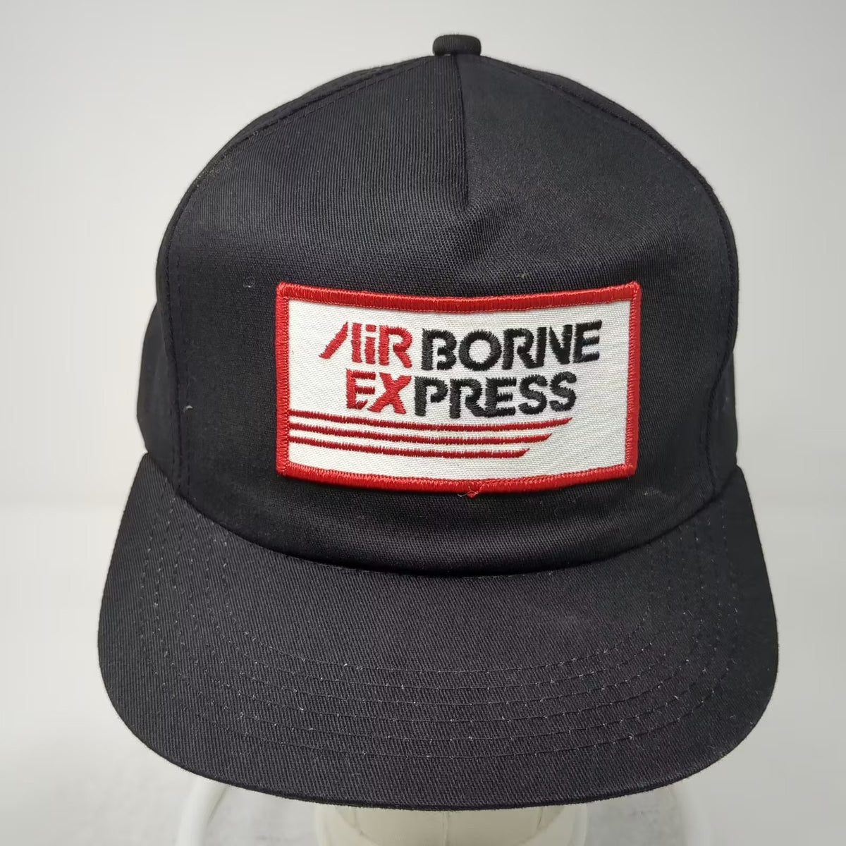Todd Airborne Express 5 Panel Black Hat One Size Snapback Patch Embroidered