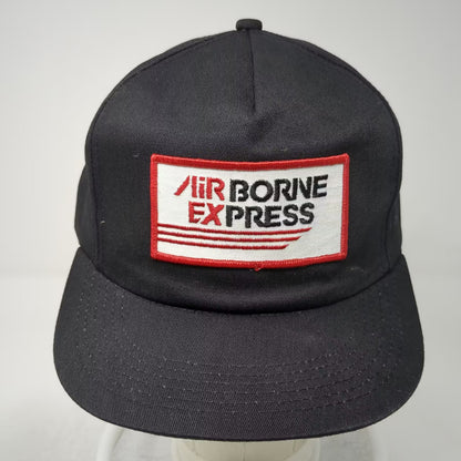 Todd Airborne Express 5 Panel Black Hat One Size Snapback Patch Embroidered