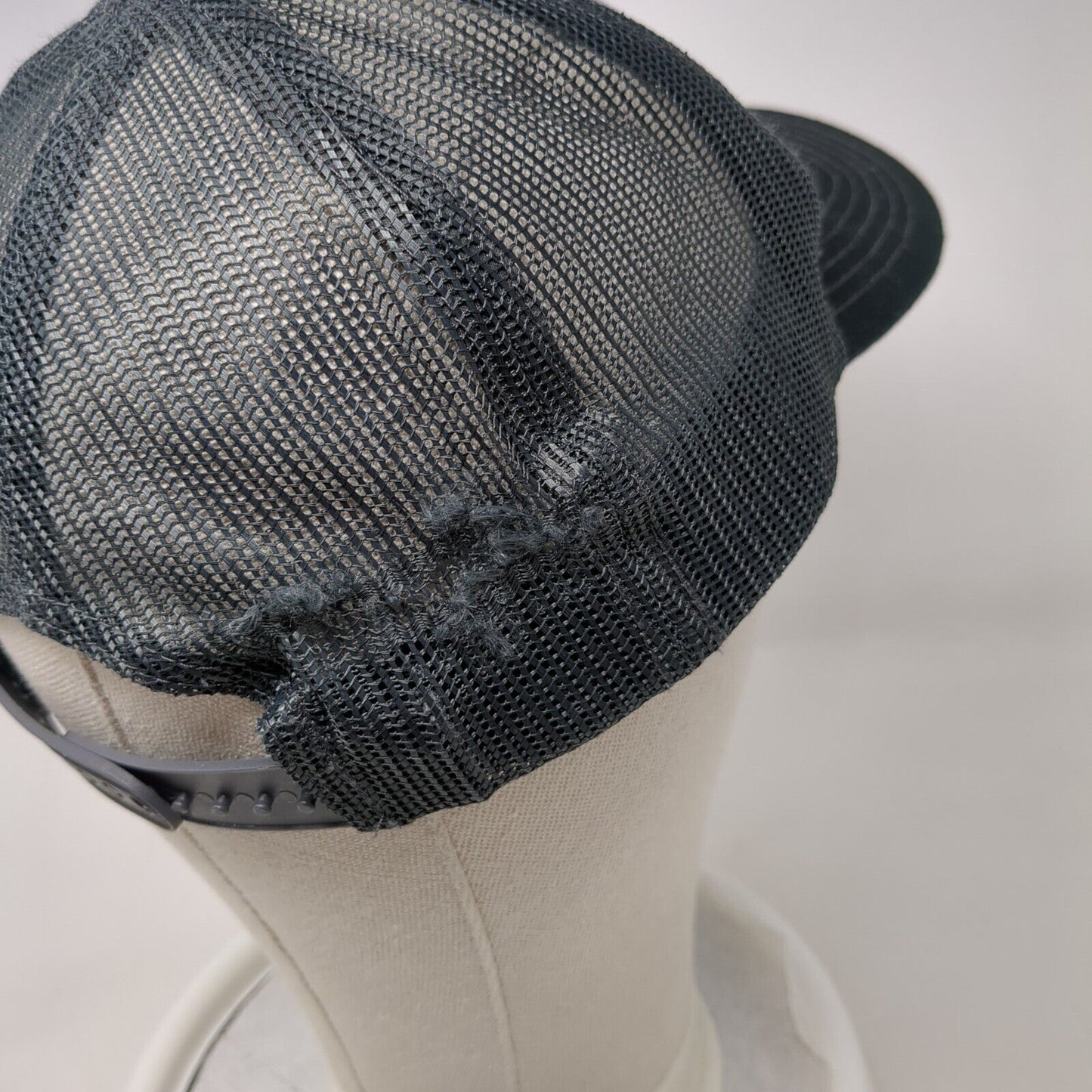 NN Snapback Trucker Hat Gray OSFA Adjustable Mesh Back Port Authority