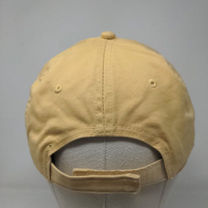 Biloxi Beach Mississippi Strapback Hat Tan OSFA Bio-Domes Headgear Embroidered