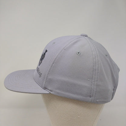 Wrestling Strapback Hat Gray OSFA Embroidered Flexfit Port Authority