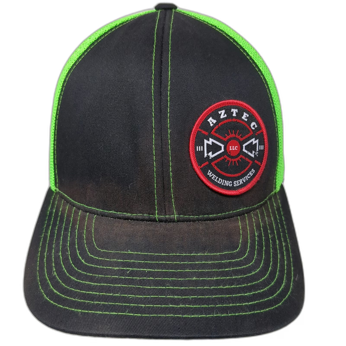 Pacific Headwear Trucker Hat Black Green One Size Welding Services Snapback Hat