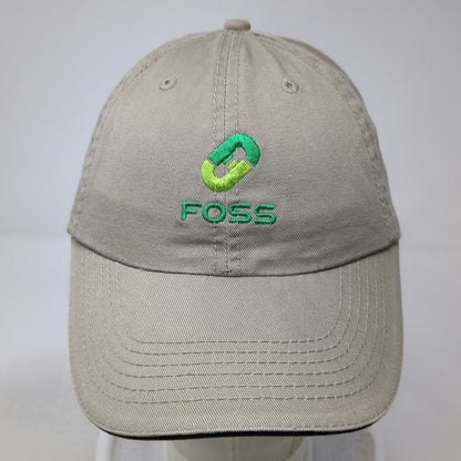 Port & Company Baseball Cap Beige One Size FOSS Embroidered Strapback Hat