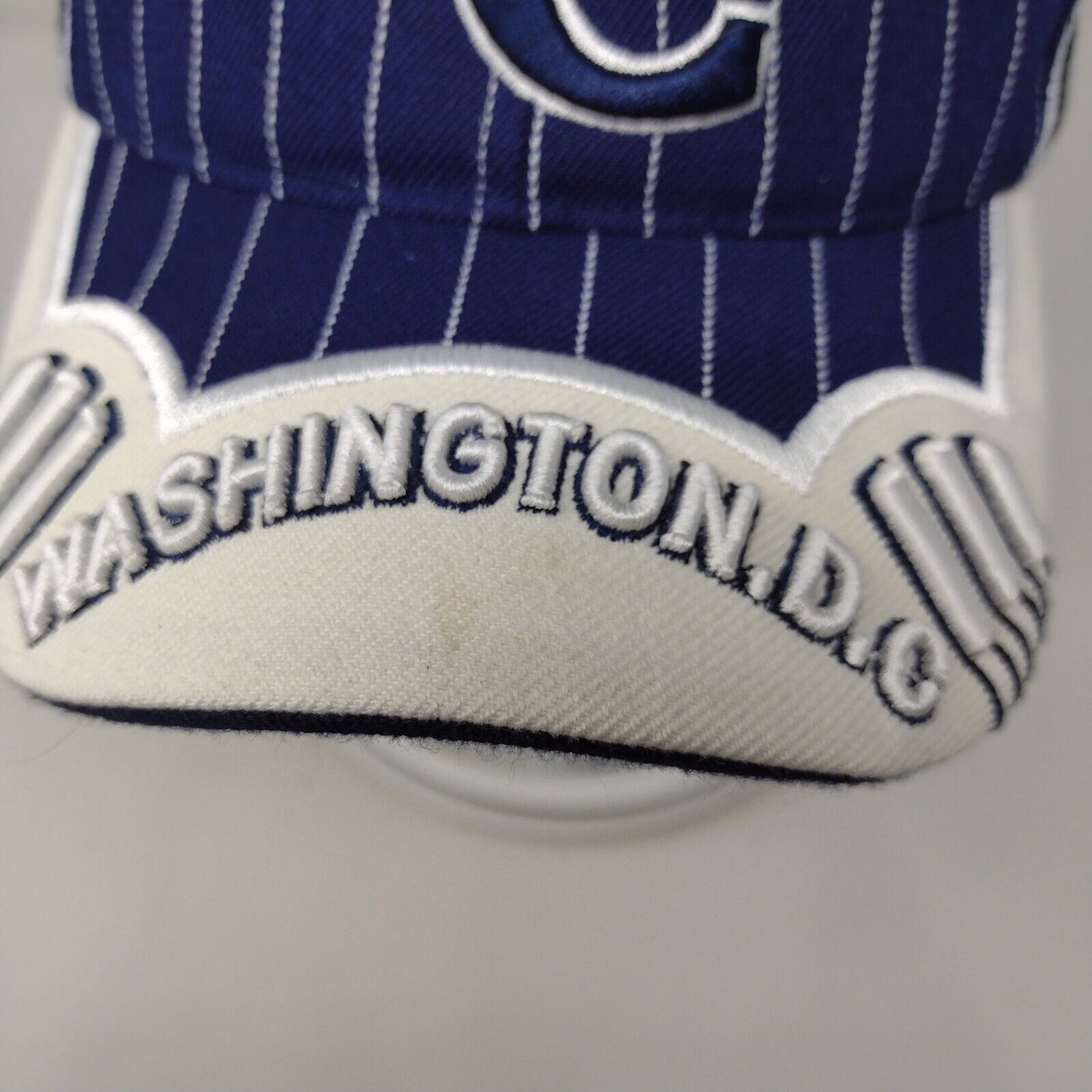 Washington, D.C. Strapback Hat Multi One Size Striped Embroidered