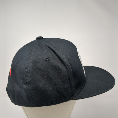 M Mexico Flag Snapback Hat Black One Size Adjustable Embroidered