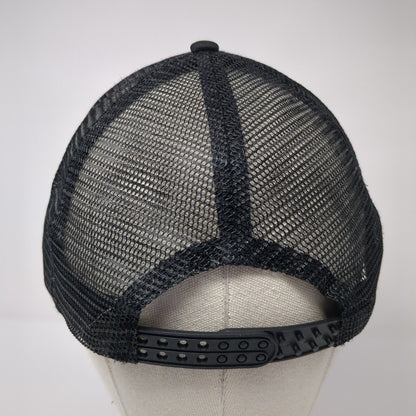Fifty AF Snapback Trucker Hat Black One Size Adjustable Mesh Back Rope Polyester