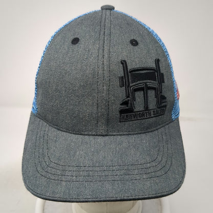 360 Apparel Kenworth Sales Baseball Cap Gray Blue One Size Semi Truck Mesh Hat