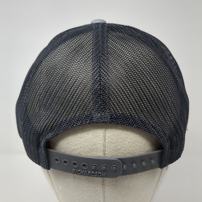 Reese Strong Snapback Trucker Hat Gray M/L Mesh Back Richardson 6 Panel