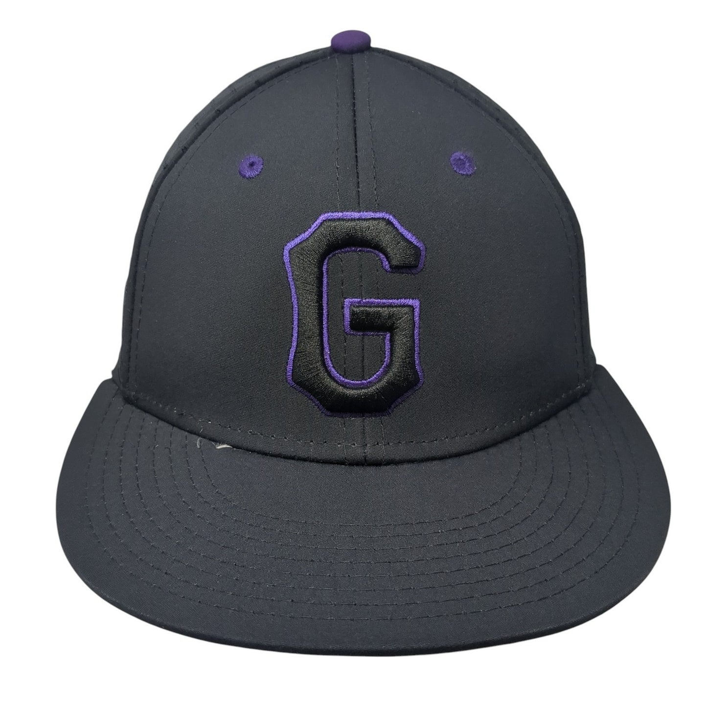Letter G Fitted Hat Black Small Embroidered Letter Laser Cut The Game