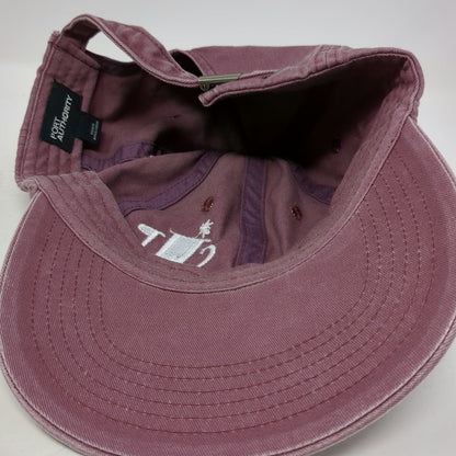Port Authority Baseball Cap Red One Size Cotton SHP Monogram Star Adjustable Hat