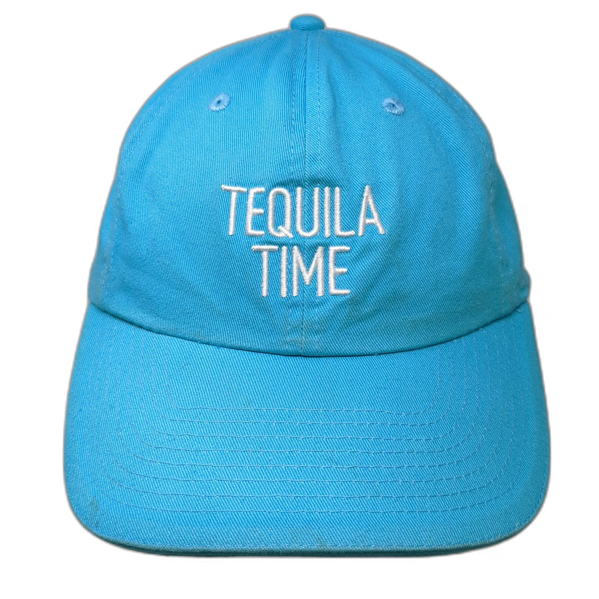 Cazadores Blue One Size Baseball Cap Hat Tequila Time Embroidery Slideback