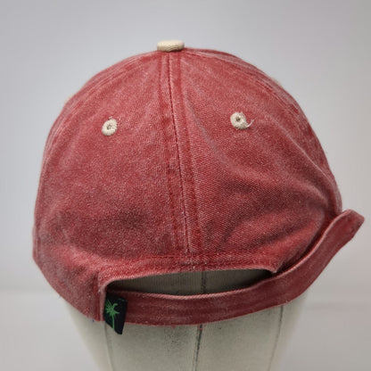 Island Activewear Baseball Cap Red One Size Hat St. Maarten Fish Turtle Lizard