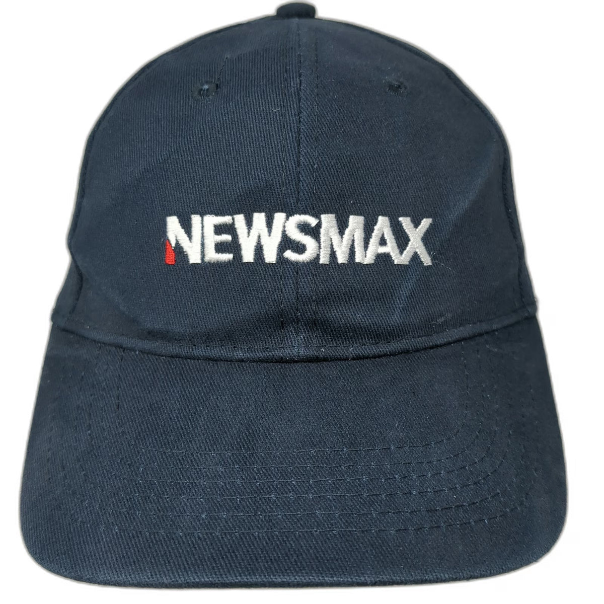 Newsmax Baseball Cap Blue One Size Adjustable Strapback Hat Embroidered Logo