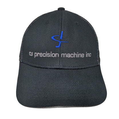 CJ Precision Machine Inc Snapback Trucker Hat Black OS Mesh Back Port Authority