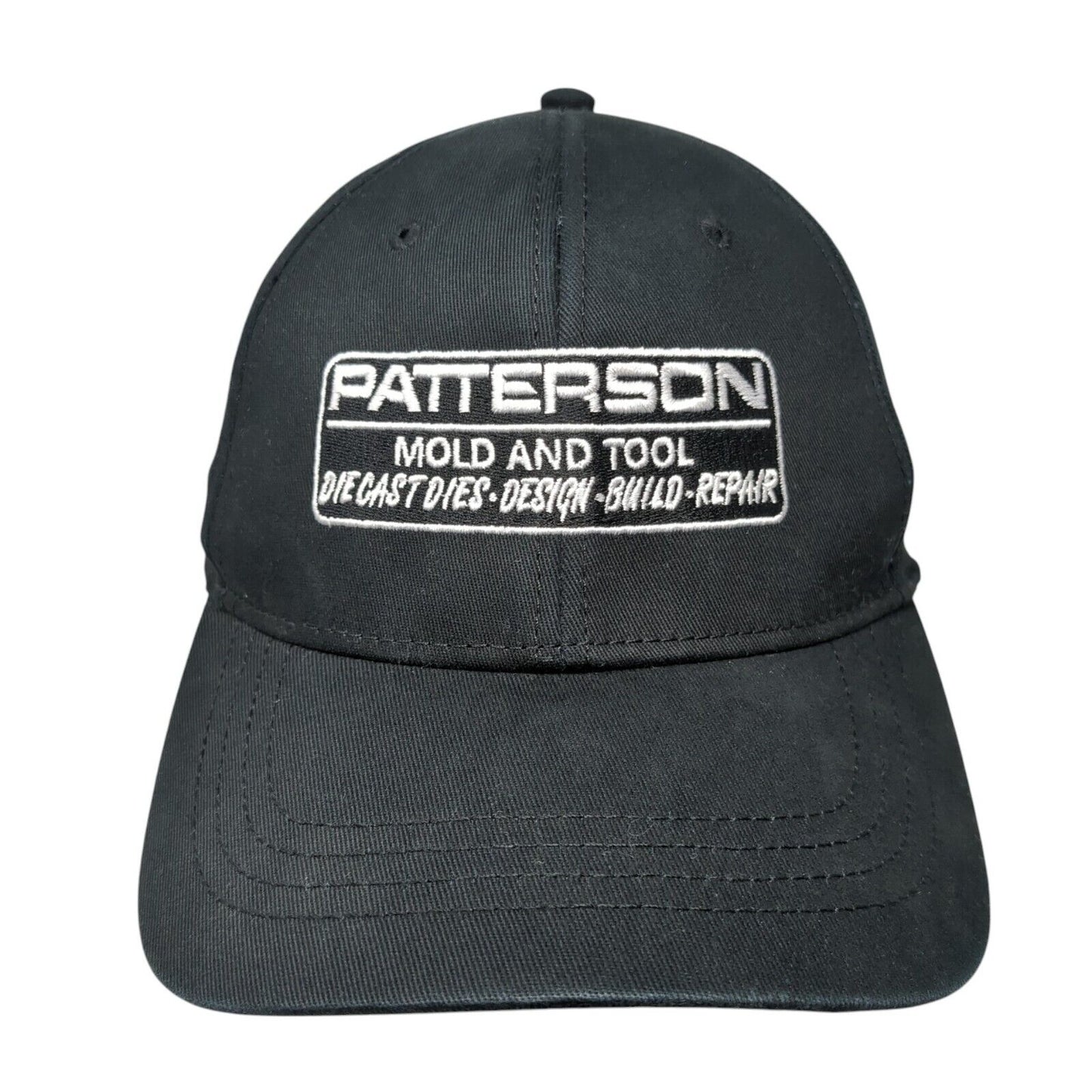 Patterson Mold And Tool Fitted Hat Black L/XL Embroidered 6 Panel Cap America