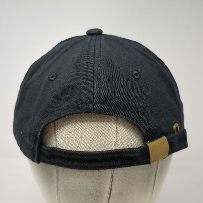 Black Baseball Cap One Size Drink SIP Embroidered Patch Cotton Hat Slideback