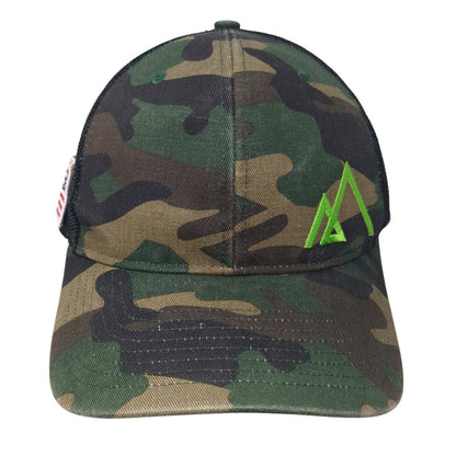 Richardson Snapback Trucker Hat Multicolor One Size Adjustable Mesh Back Camo