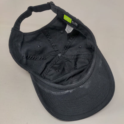 Nike Slideback Hat Black OSFM Adjustable Embroidered Logo Heritage86 5 Panel